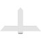 Ekena Millwork Eugene Architectural Grade PVC Gable Bracket, 48"W x 28"H x 2"D x 6"F, 14/12 Pitch GBP048X28X0206EUG00 - alternate 5